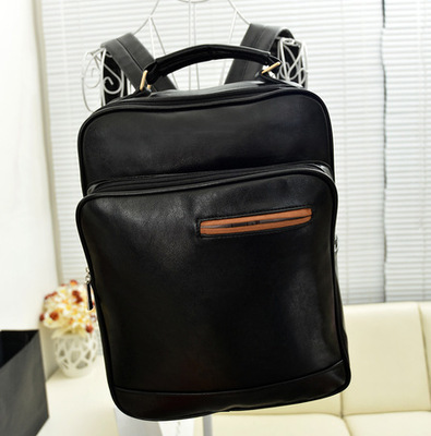 2014新款女包韓版潮PU皮雙肩包女學院風中學生書包英倫復古背包 - 2014新款女包韓版潮PU皮雙肩包女學院風中學生書包英倫復古背包廠家 - 2014新款女包韓版潮PU皮雙肩包女學院風中學生書包英倫復古背包價格 - 保定白溝新城樂淘箱包銷售部 - 